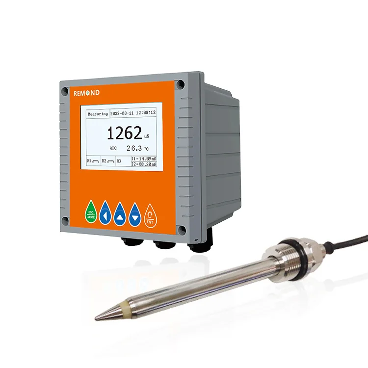 Good \RMD-C18 Conductivity Meter 0.00uS/cm~20.00mS/cm 2%FS 4-20mA EC Sensor Electrode Automatic Temperature Soil Conductivity
