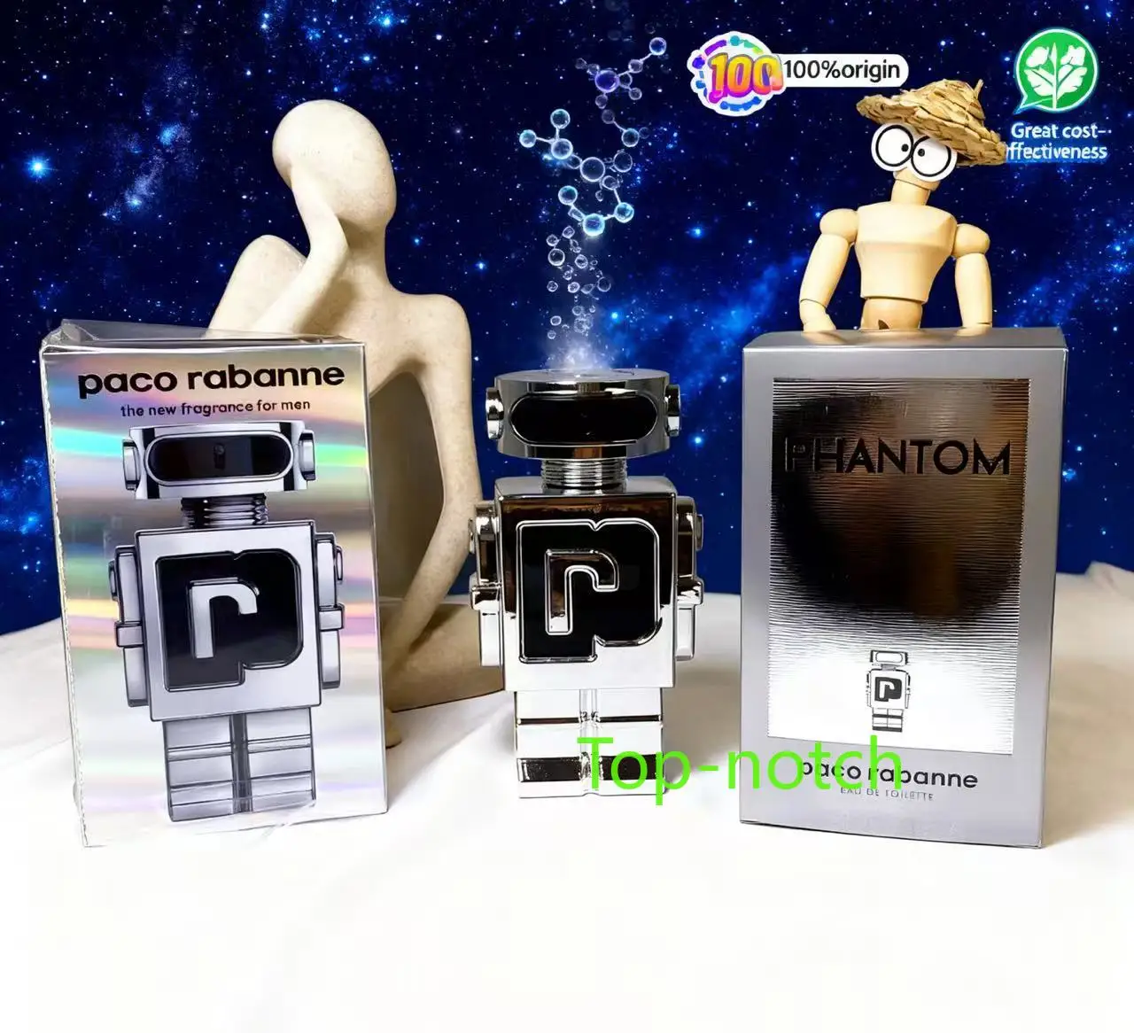 The latest world bestseller Original PacoRabanne Phantom Parfum Spray 100/80ML Paco Robles Perfume For Women Eau De Parfum Spray