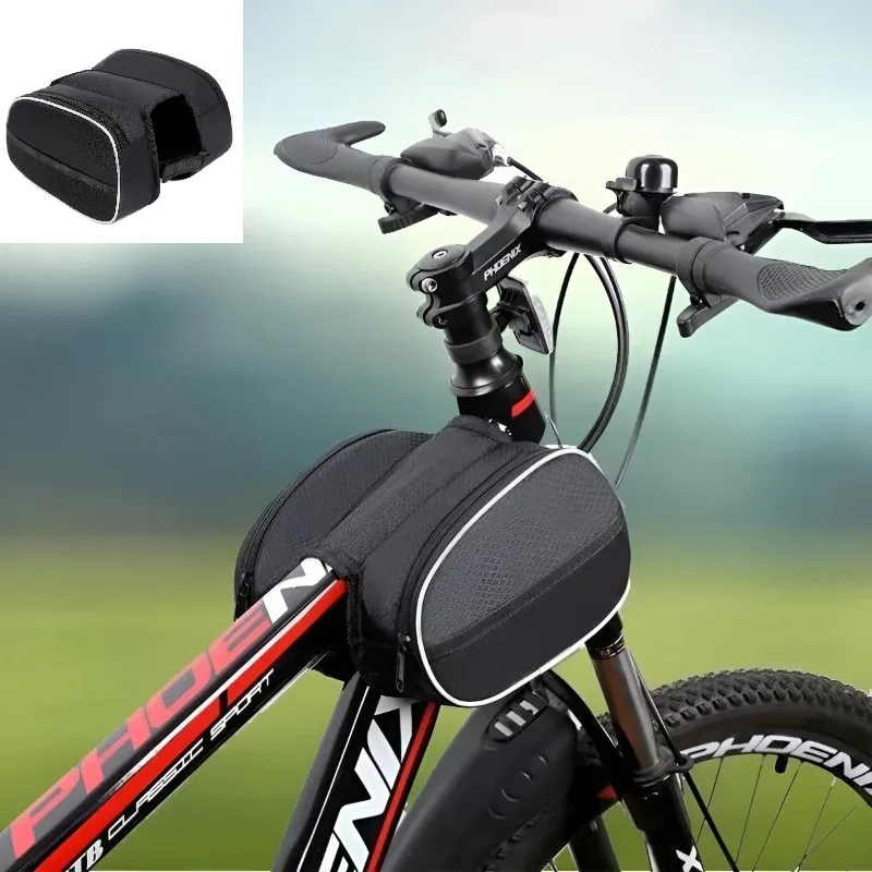 

Велосумка на раму для горного велосипеда, водонепроницаемая, на верхнюю трубу, портативная складная сумка-органайзер для мужчин