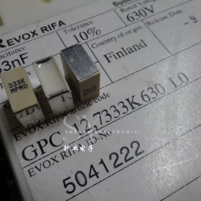 10pcs-100pcs EVOX RIFA GPC12.7 0.033uf/630v 33nf 333 brand new patch film capacitor