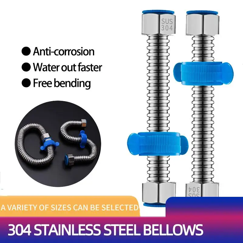 Stainless Steel Corrugated Pipe Flexible Metal Hose 3 4 Inch High Temperature Water Heater Supply Tube for Home Improvement
