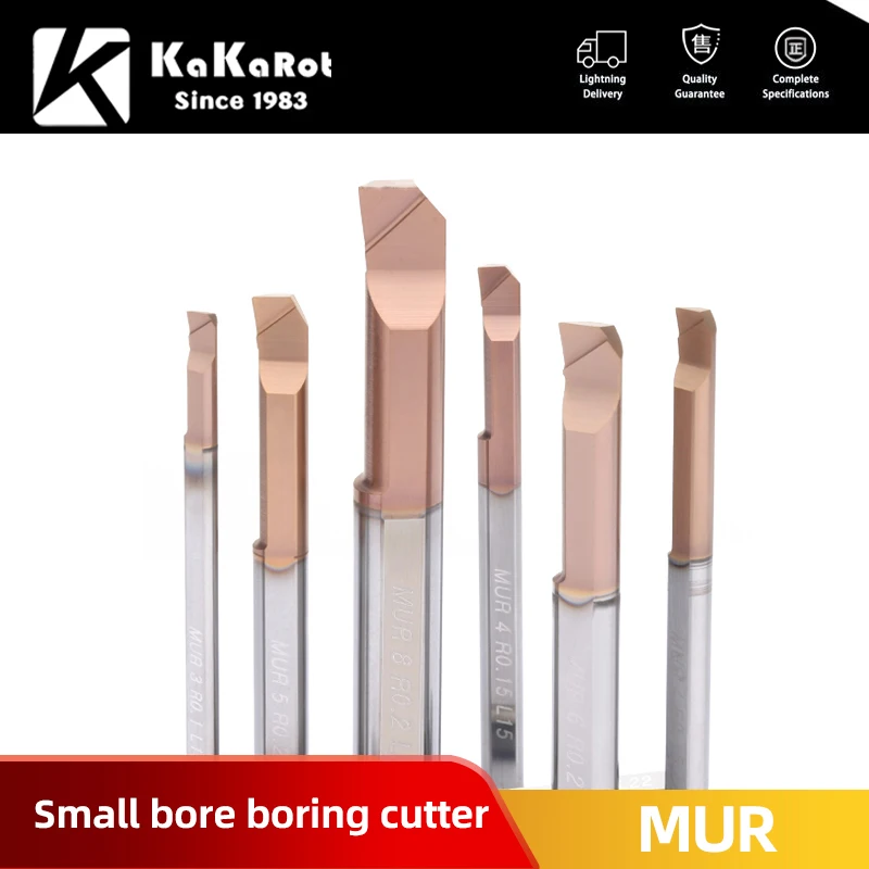 KaKarot MUR Boring Cutter for Boring Coated Carbide Mini Internal Lathe Turing Tool Copying Small Hole tungsten steel alloy