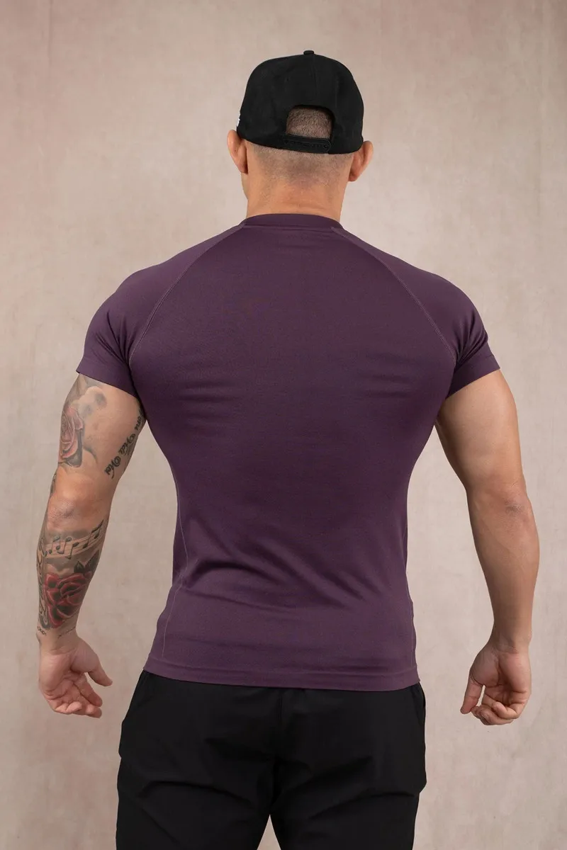 Summer New Men's T-Shirts Sports Fitness Quick Drying Breathable High Elasticity Tight Clothing Gym Running Training Clothes