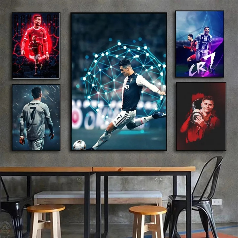 1pc Cristiano Ronaldo Poster HD Posters Home Room Bar Cafe Decor Art Wall Painting Picture