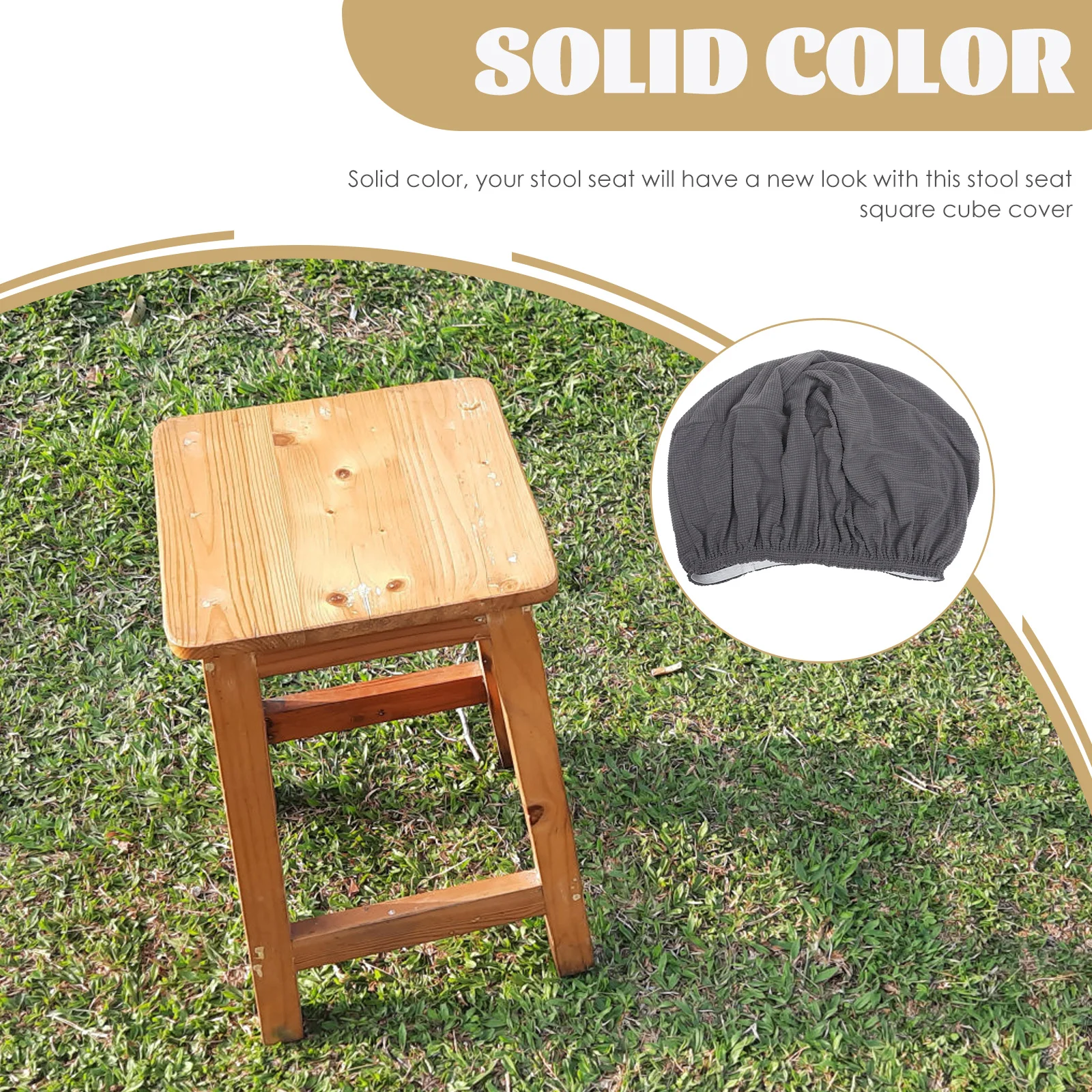 Voetsteun Kruk Zithoes Vierkant Rekbaar Stofdicht Stoelbeschermer Gemakkelijk onderhoud Vervangingshoes voor thuisgebruik
