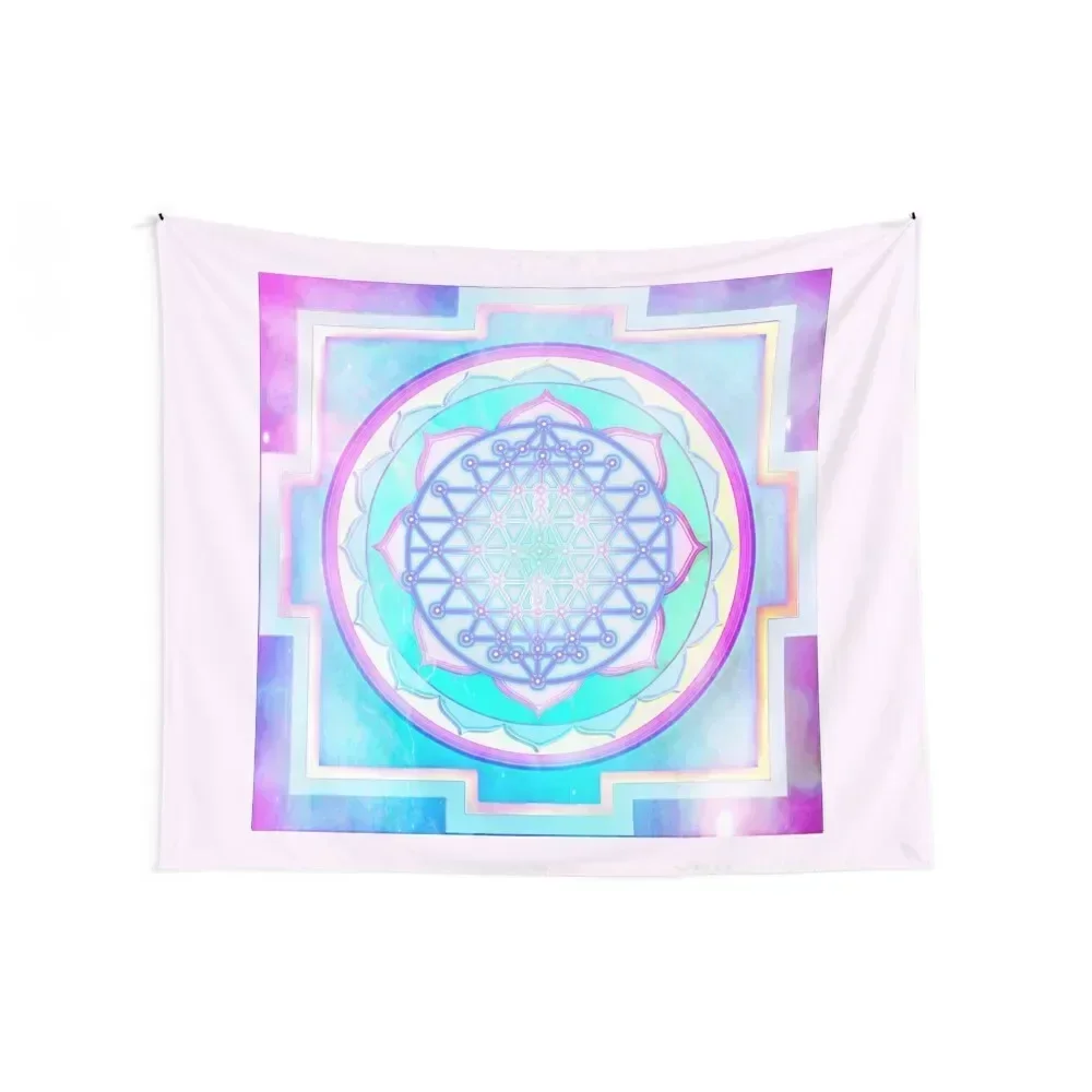 

sattva Sri Yantra Mandala 2 Tapestry Home Decorations Aesthetic Bedroom Deco Decoration For Rooms Tapestry
