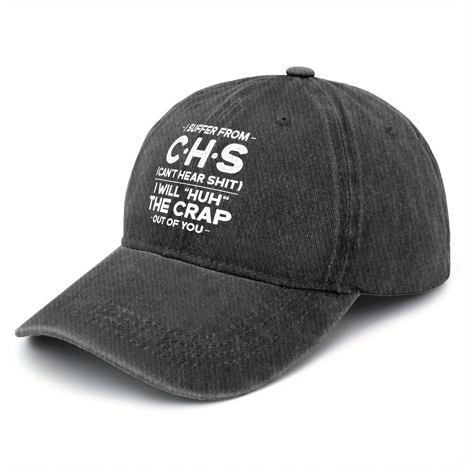 Ships Next Day Made in I Suffer From C.H.S I Can't Hear Shit Gifts Hat Vintage Washed
