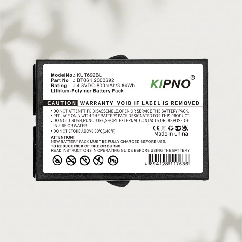 

Battery KIPNO Crane Remote Control 800mAh IKUSI 2303692 BT06K TM70/1 TM70/2 RAD-TS RAD-TF transmitters T71 T72 ATEX transmitters