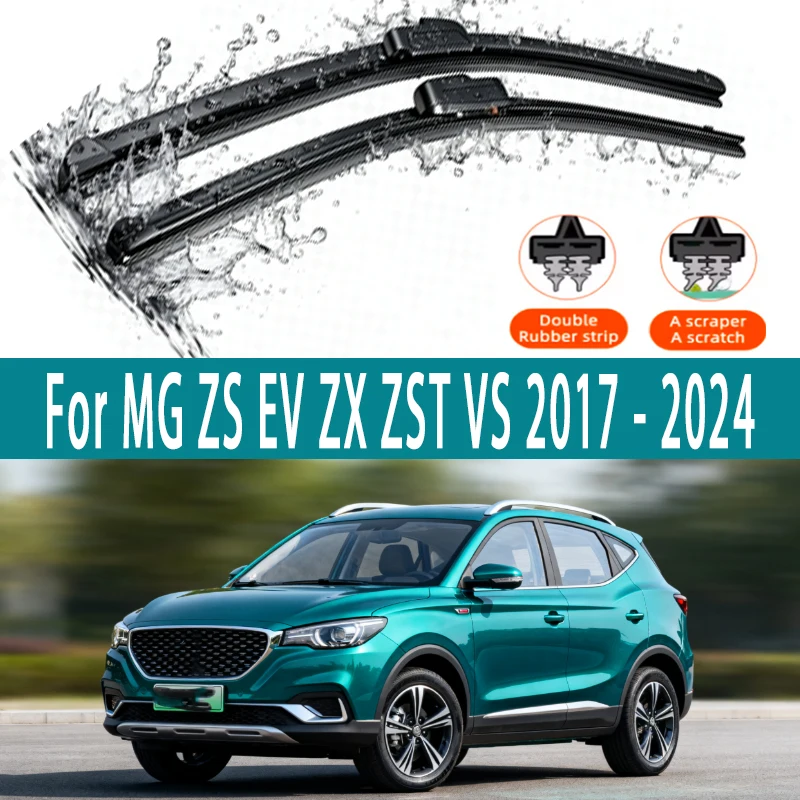 

LHD Front Wiper Blades For MG ZS EV ZX ZST VS 2017 - 2024 Windscreen Windshield 24"14" Accessories 2018 2021 2022 2023