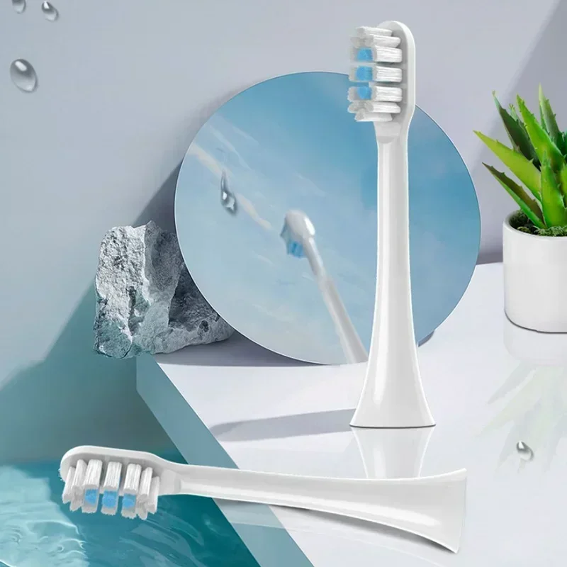 샤오미 Mijia T301 교체 브러시 헤드, 음파 전동 칫솔 헤드, 소프트 듀퐁에 적합한 노즐 보호, 10 개