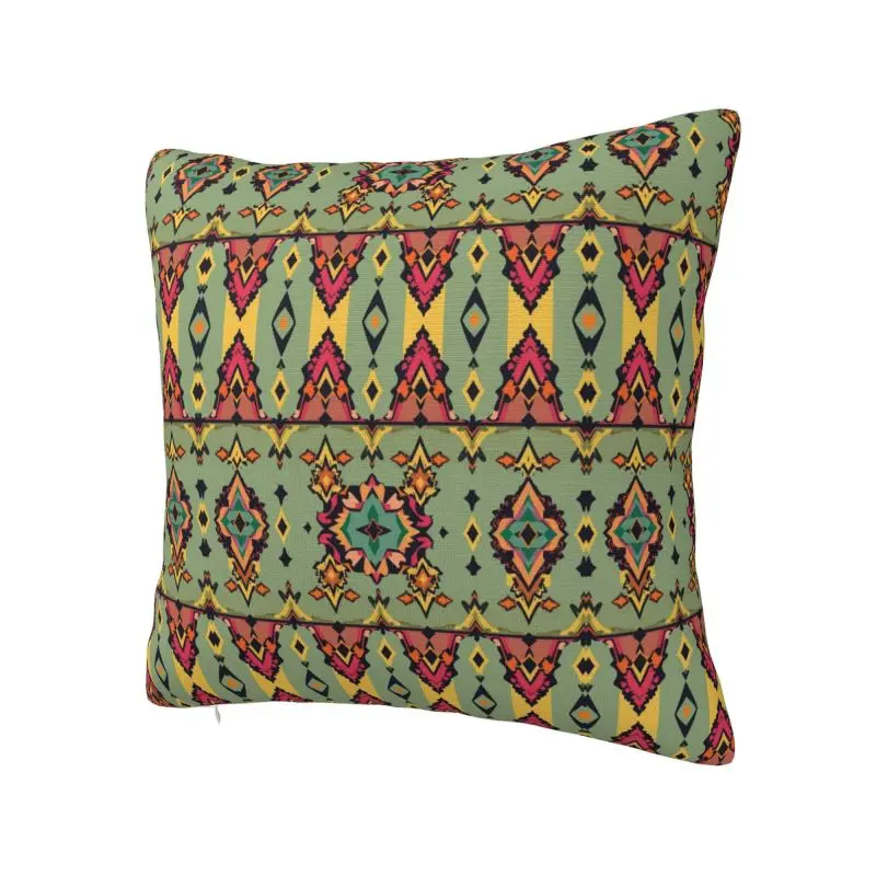 Custom Bohemian Pattern Square Pillow Case Decoration 3D Two Side Print Cushion Cover for Living Room