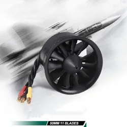 FMS 50mm 11 pale ventola canalizzata EDF 2627 5400KV 3S 4500KV 4S motore Brushless per RC aereo ventilatore canalizzato parti fai da te