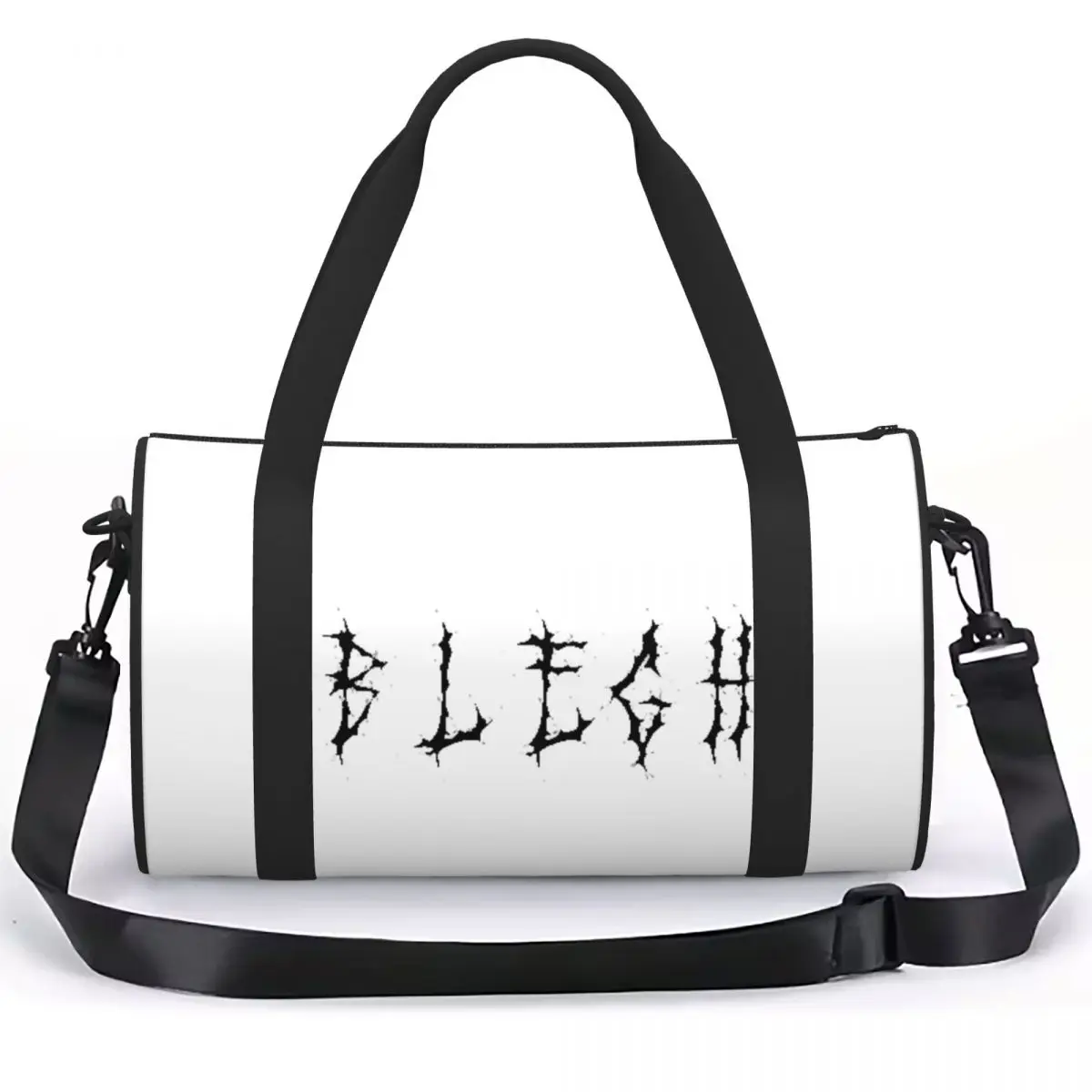 Blegh Heavy Metal Funny Metalcore Metalhead Luggage Bag Multi-Functional Duffle Tote Bag Handbags Gym Bags Fitness