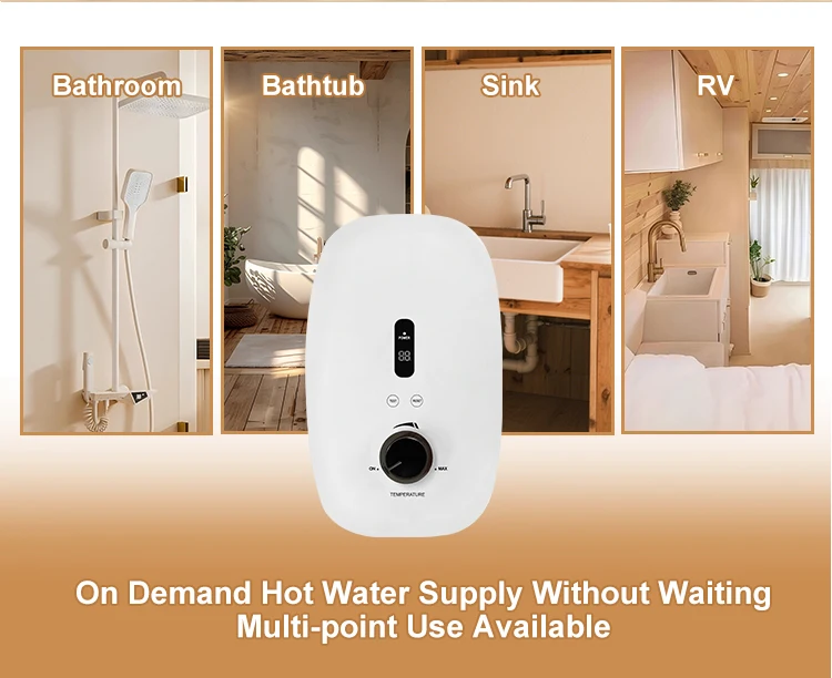 7KW 220V الذكية لحظة Tankless سخان مياه كهربي ترموستات توفير الطاقة التدفئة السريعة للمنزل الحمام دش المطبخ