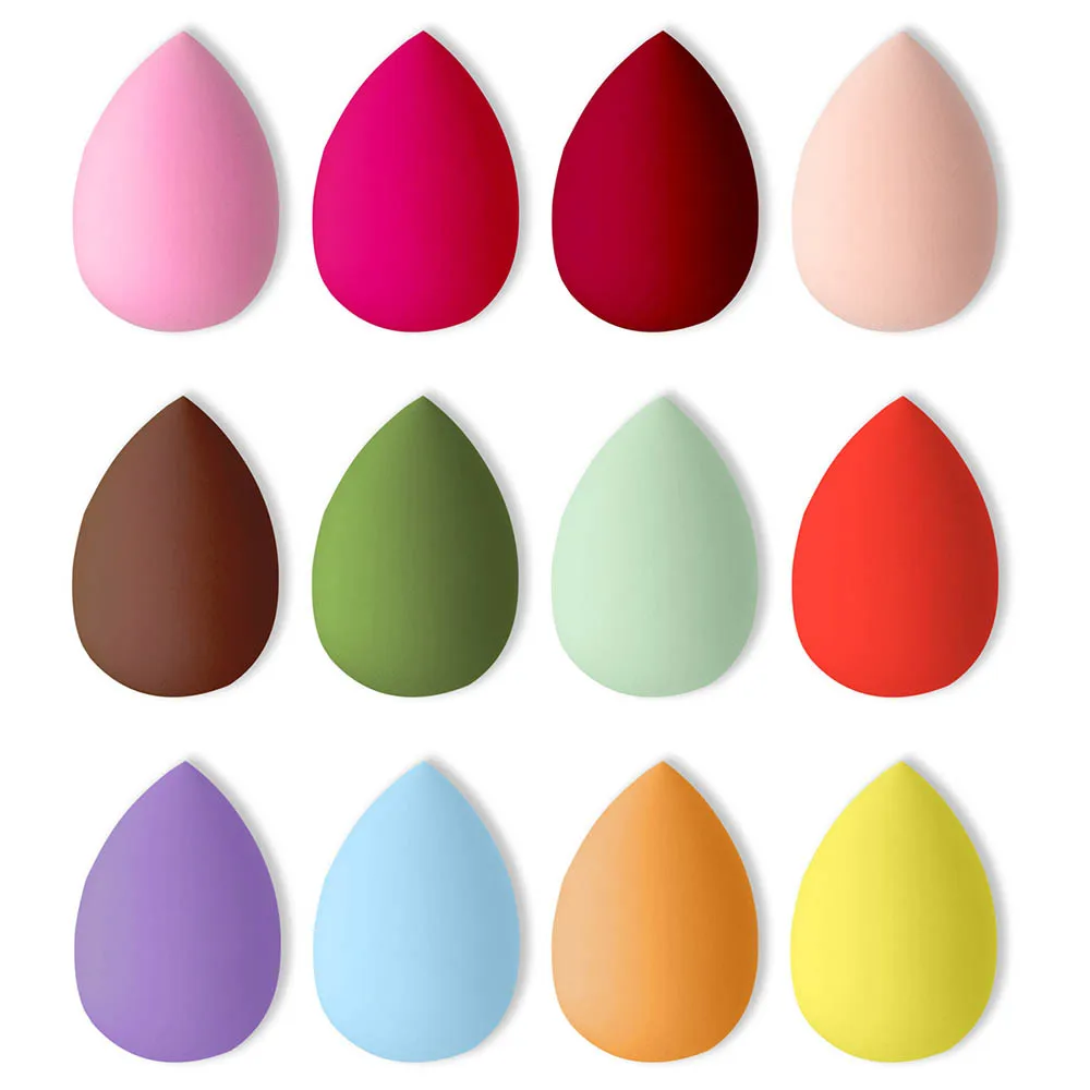 Outils de maquillage 4 pièces, accessoires de maquillage, éponge de beauté, mélangeur, œuf de beauté, bouffante de poudre cosmétique, fond de teint, éponges bouffantes pour femmes