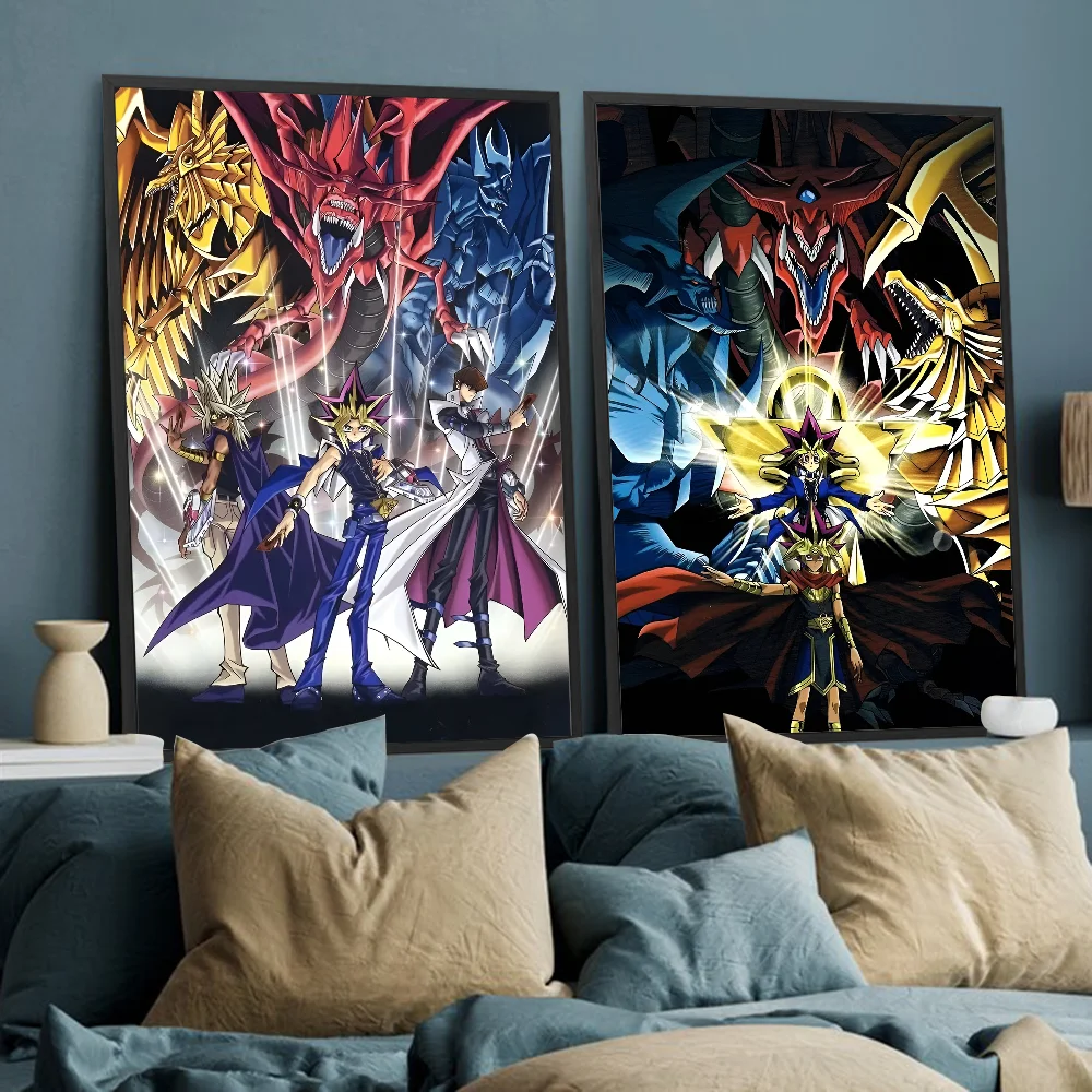 Yu-Gi-Oh Pharaoh Atem Yami Yugi Poster Self-adhesive Art Poster Whitepaper Prints Posters Artwork Aesthetic Art Wall Painting