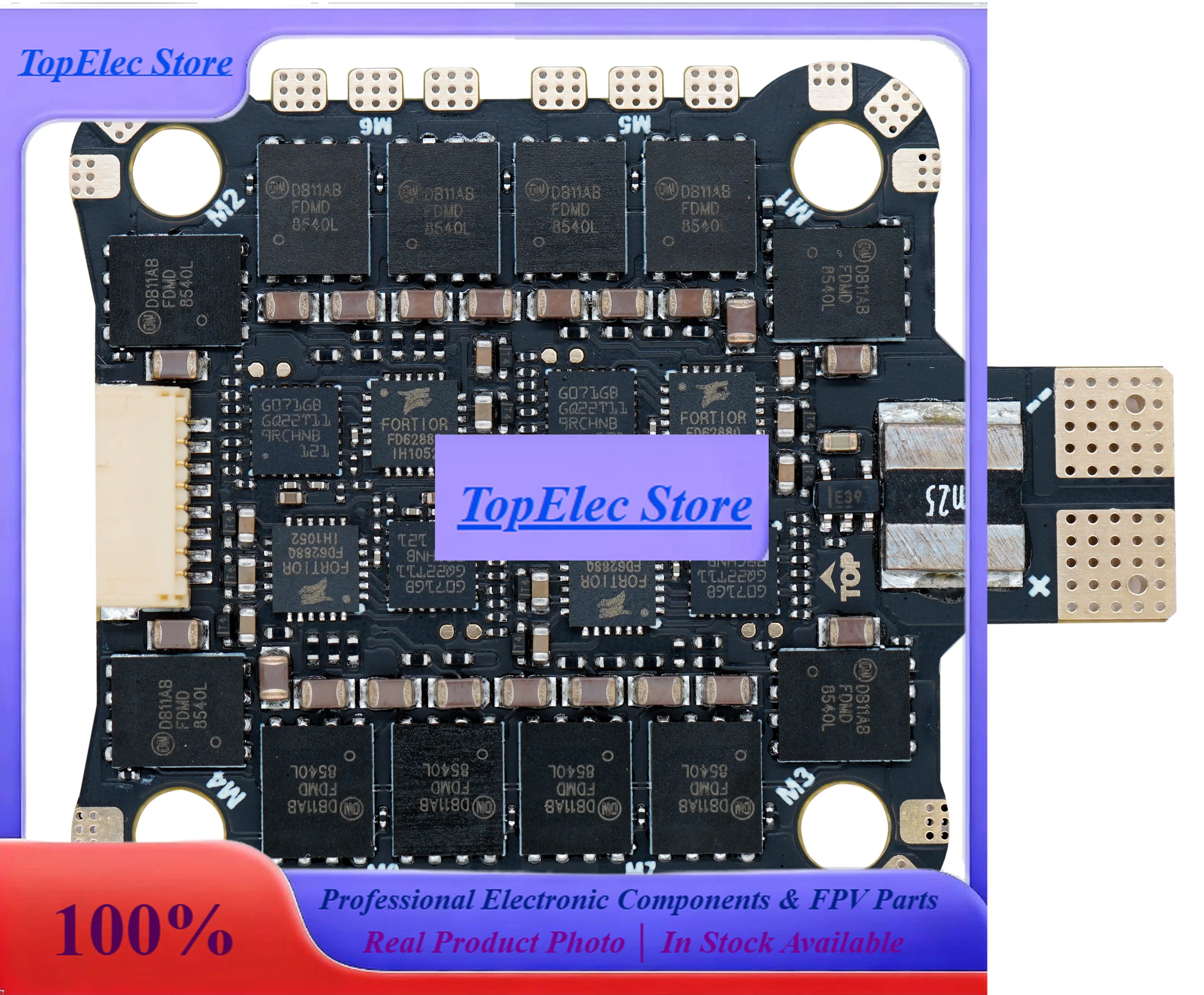 TopESsNeutronrc 8in1 50a Dshot1200 Esc 2-8s 8 In 1 30.5mm Hole Distance Electronic Speed Controller For X8 Frame