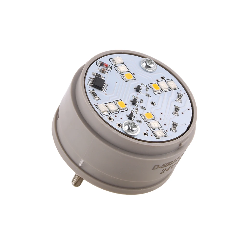 Voyant LED avec sonnerie, rouge, jaune, vert, signal lumineux clignotant, pas de son, petite alarme de sécurité, 3 en 1, DC 12V, 24V