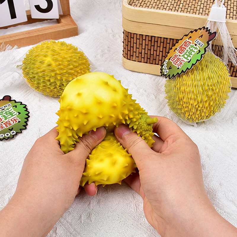 1PC Children's Toys Durian Stress Relieving Tool Girls Pinching Music Slow Rebound Decompression Ball Weird And Bizarre Gadgets