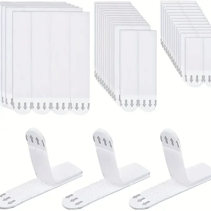 No Drill Picture Frame Hooks Removable Invisible Adhesive Strips for Wall Decor Perfect for Halloween Christmas and Office Use