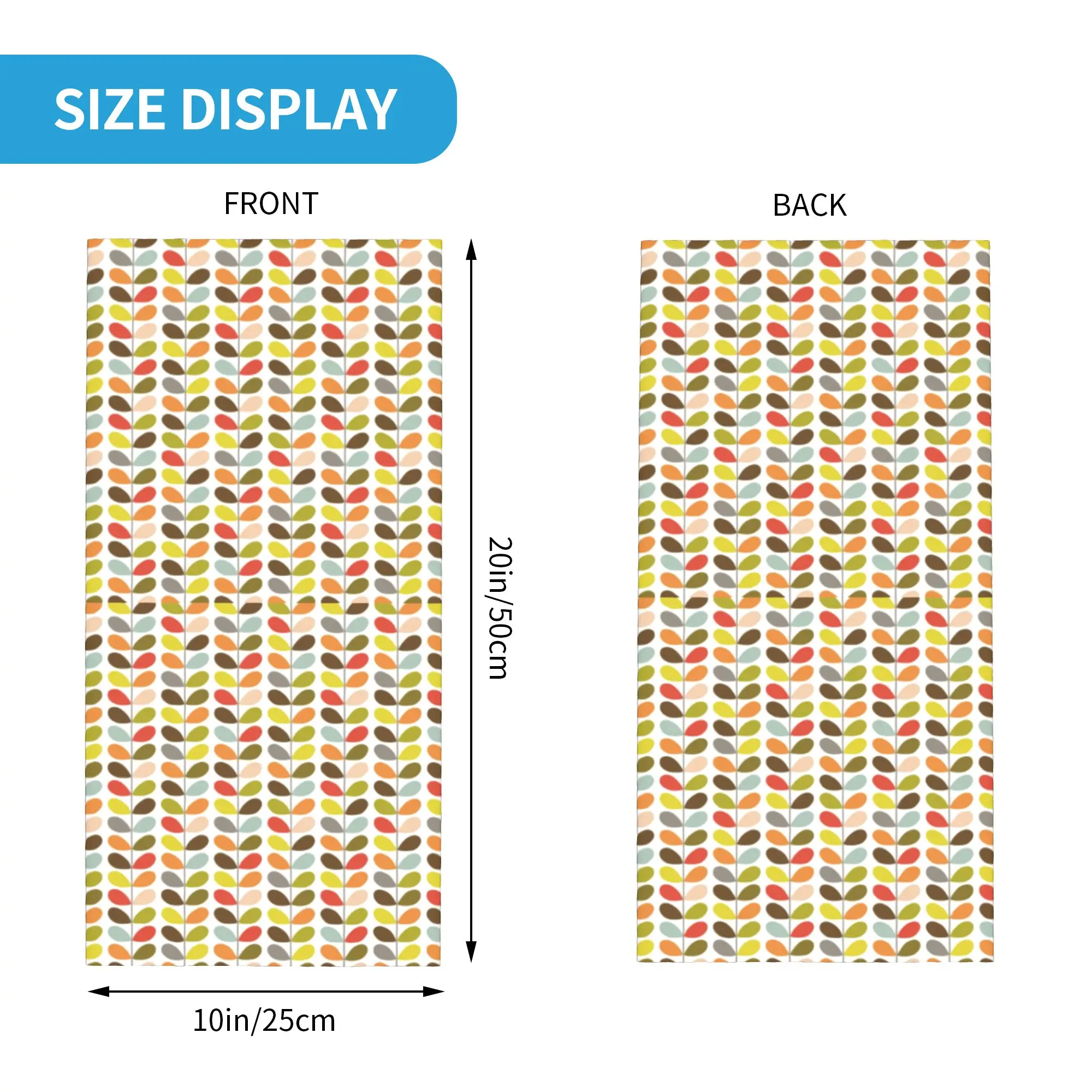 Custom Orla Kiely Flowers Bandana Neck Warmer Women Men Winter Ski Hiking Scarf Gaiter Mid Century Modern Multi Stem Face Cover