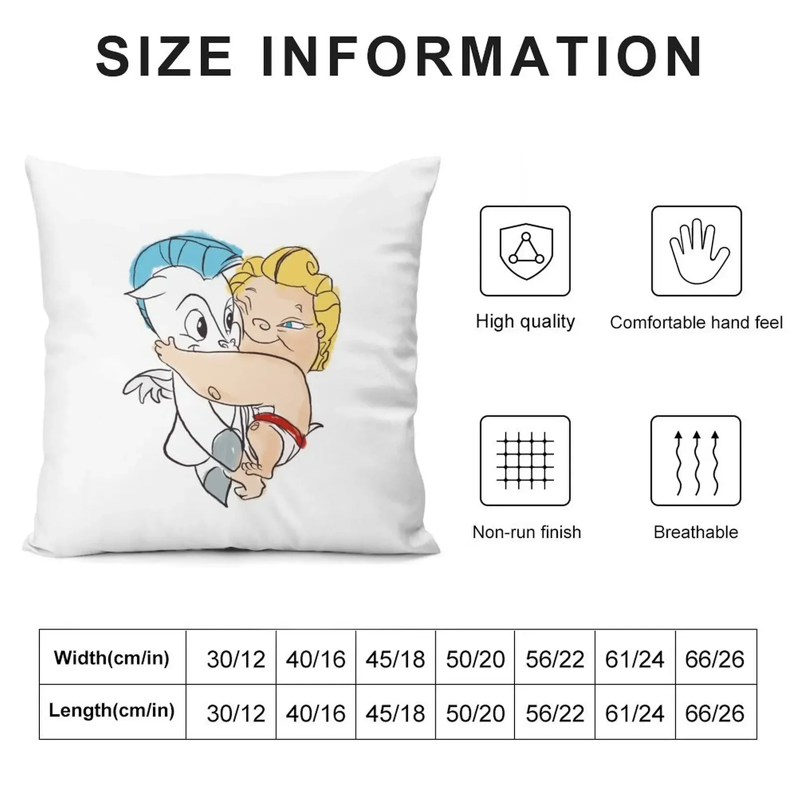 Baby Hercules hugs Pegasus Throw Pillow New year Christmas Covers For Cushions pillow