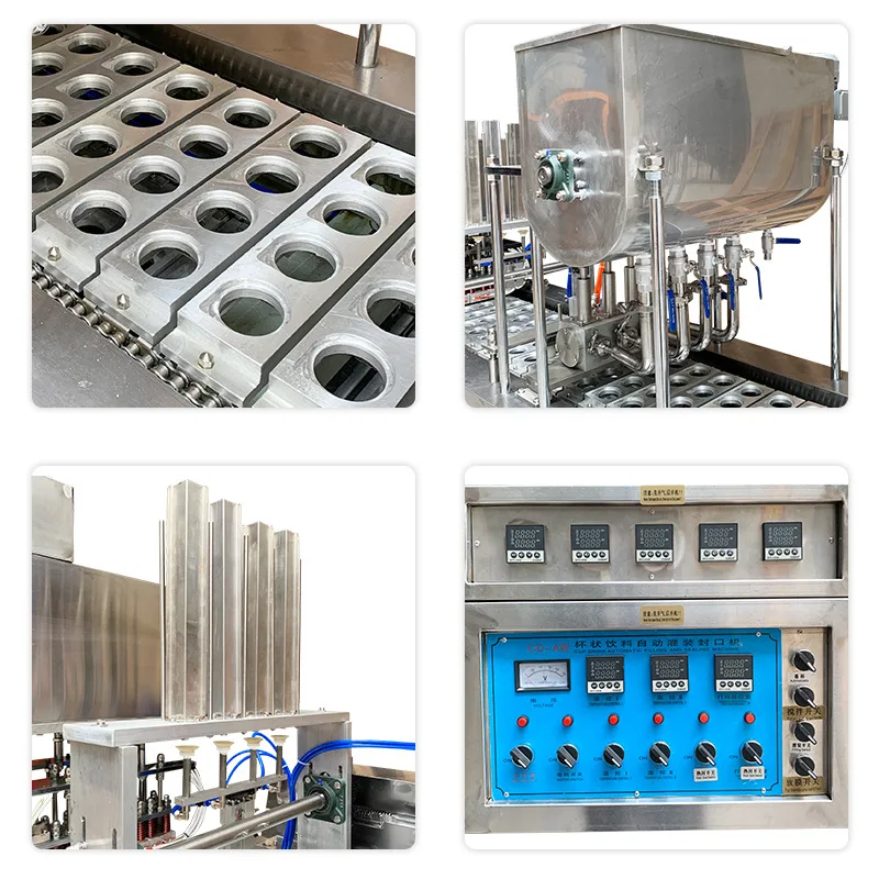 Macchina di rifornimento e sigillatura Macchina di riempimento e sigillatura automatica di pasta di fagioli mung per tè al latte Guiling pasta gelatina e seali