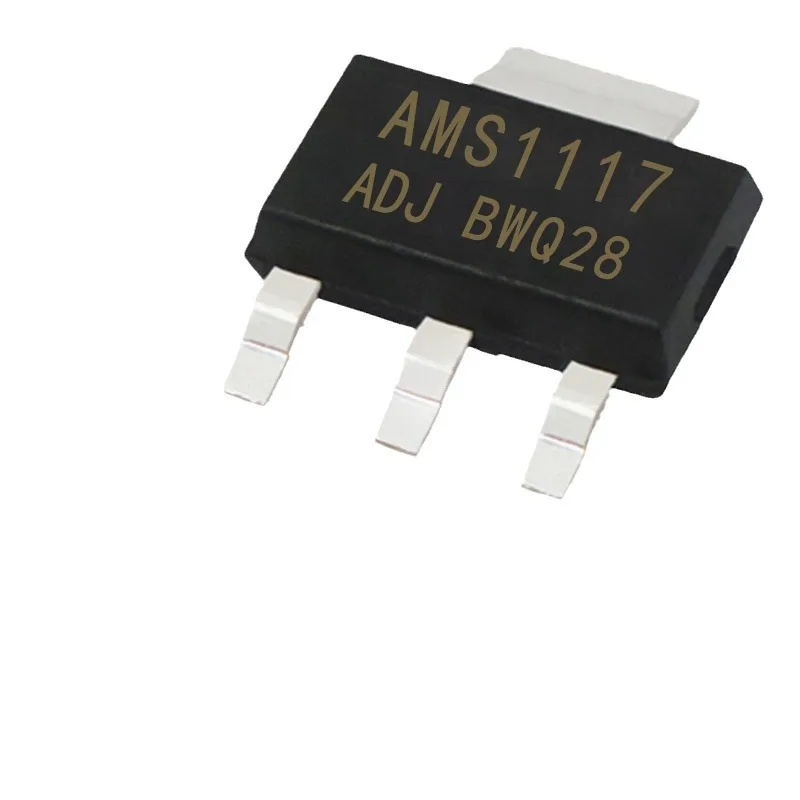 AMS1117-ADJ Smd Sot2 23 Drie-Terminal Spanningsregelaar Instelbare Integratedchip Ams1117