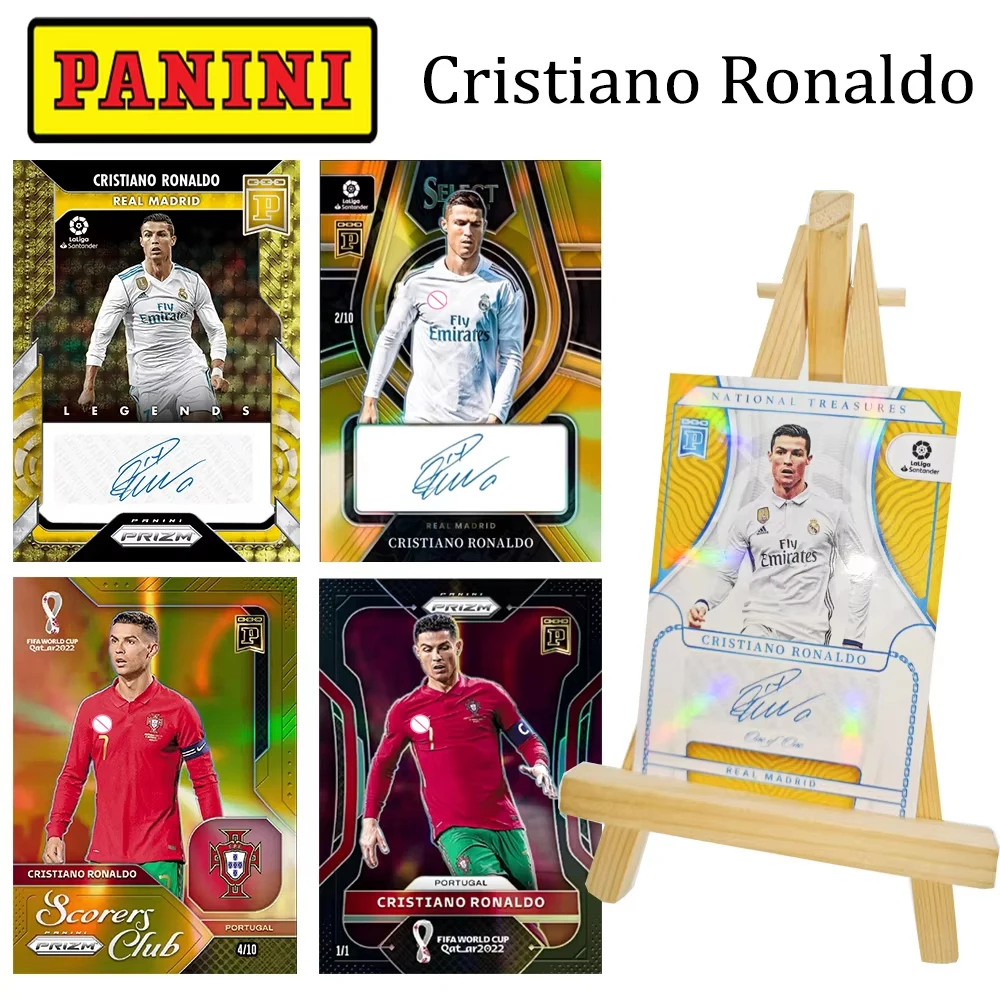 Cristiano Ronaldo Panini Football Stars Collectible Cards Refractive Laser Flashes Christmas Birthday Gifts Perfectly remastered