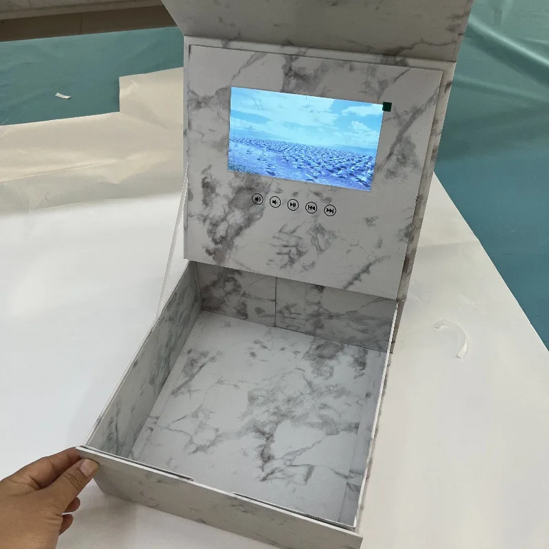 Customized. Space-saving Foldable Video Box 7inch Video Flower Box LCD Box Video Box Video Box