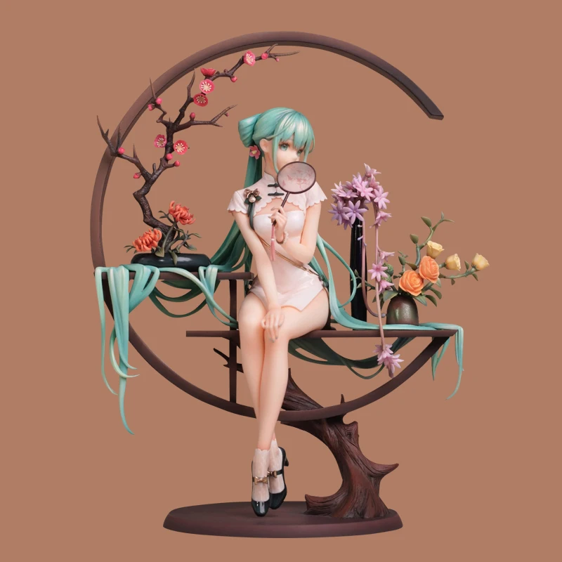 figurine-d'action-de-style-hatsune-miku-modele-de-style-ancien-cheongsam-chanteur-decoration-a-theme-kawaii-affichage-decoration-de-bureau-cadeau