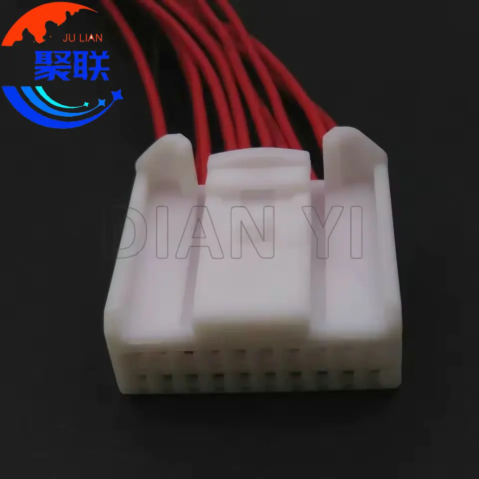 1 مجموعة 20Pin سيارة مشغل أقراص مضغوطة الأسلاك تسخير المقبس التيار المتناوب الجمعية 1473750-1 1473807-1 السيارات منخفضة الحالي موصل الصوت لتويوتا