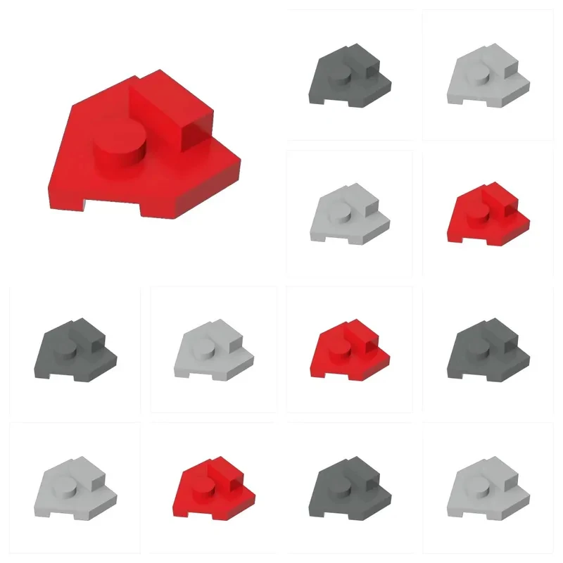100pcs Part Bricks 27928 Plate 2x2 Pentagonal Wedge Building Blocks Set Plate With Center Stud Particle Toy Birthday Kid Gift