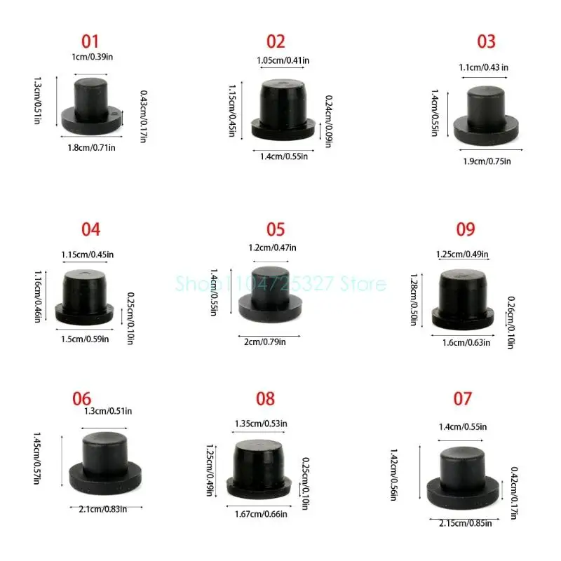 Silikongummi -Ringe Stecker Gummiplopf Silicon Stopper Rohrrohrstopfen