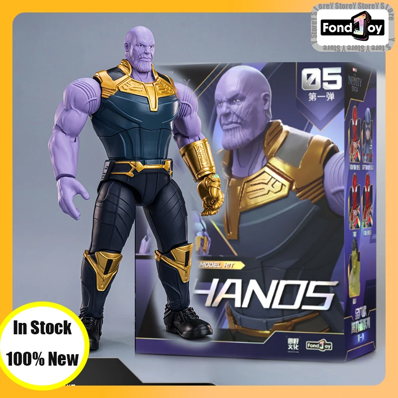 Original Fondjoy Marve Figures Hulk Thanos Captain America Spider-Man Thor Iron Man Cool Boy Toy Custom Models Doll Collection