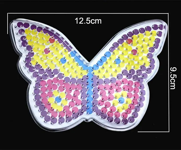12 Pieces 5mm Hama Beads Template Perler DIY Hand Making Toy Pegboards Children Perler Pixel Art Kid Education Puzzle Gift Craft