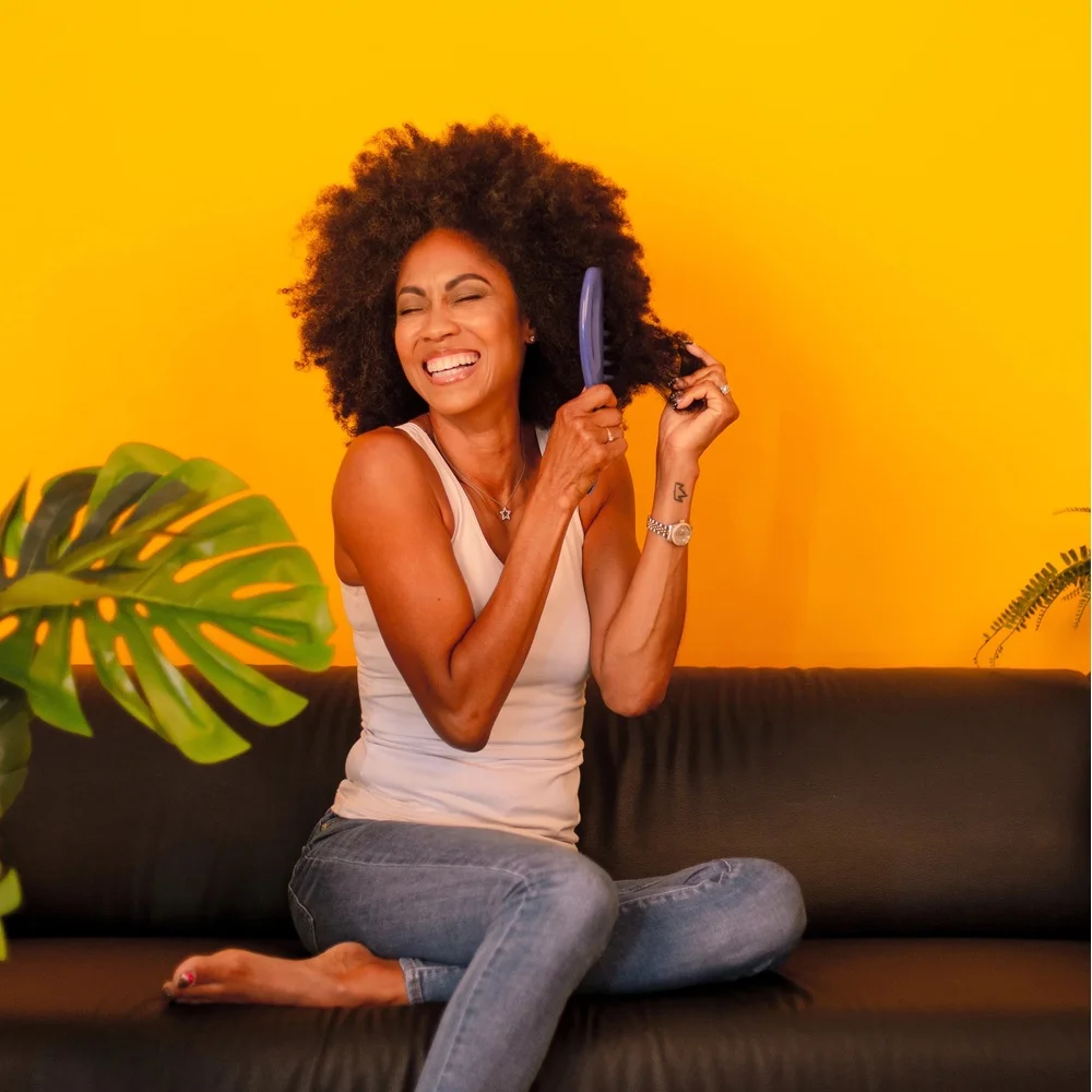 Durable Wide Tooth Hair Comb Detangling Medium Thick Hair Gentle on Scalp Rake Comb with Sectioning Tip Unisex Plastic