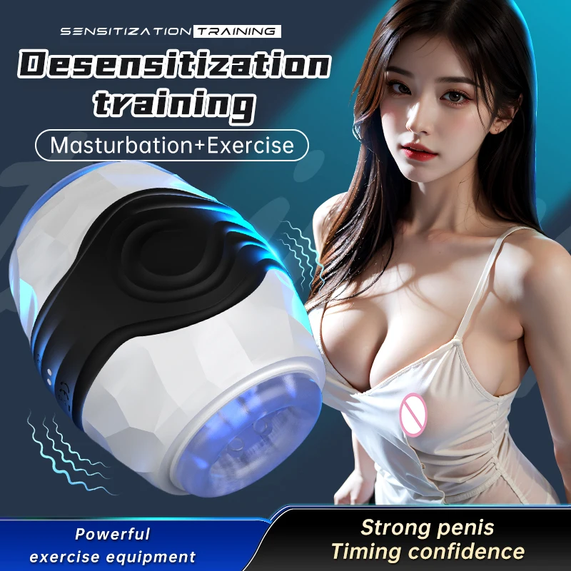 Automatic Masturbator for Men Telescopic Rotation Male Masturbation Goods Open-ended Stimulation Blowjob Piston Adult Supplies