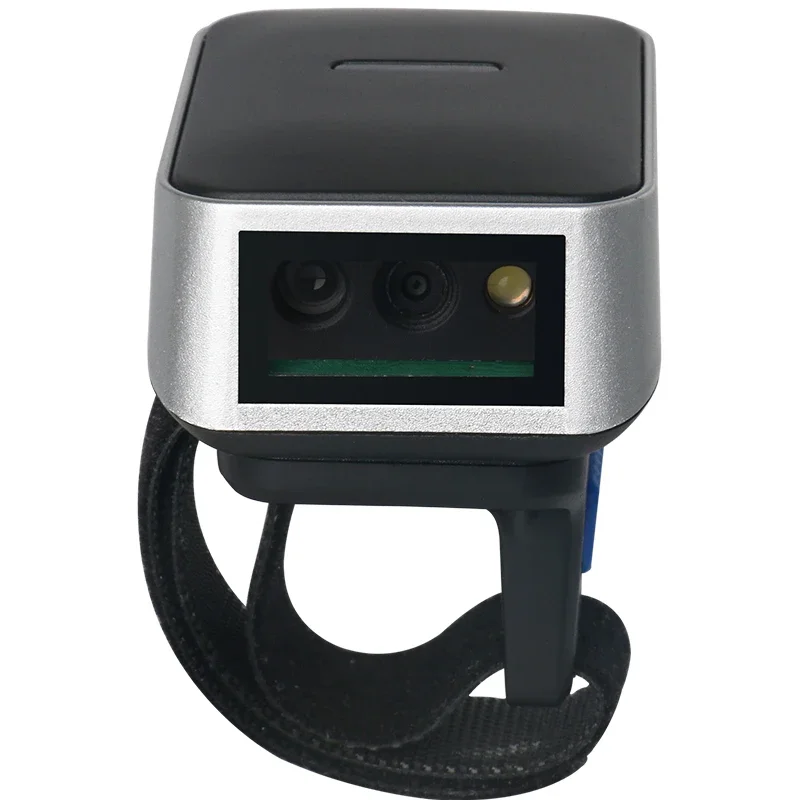 新型Xkancode 100万画素スキャナー 2Dウェアラブルワイヤレスバーコードスキャナー コードレスウェアラブルリング QRコード BT 2.4G バーコードリーダー