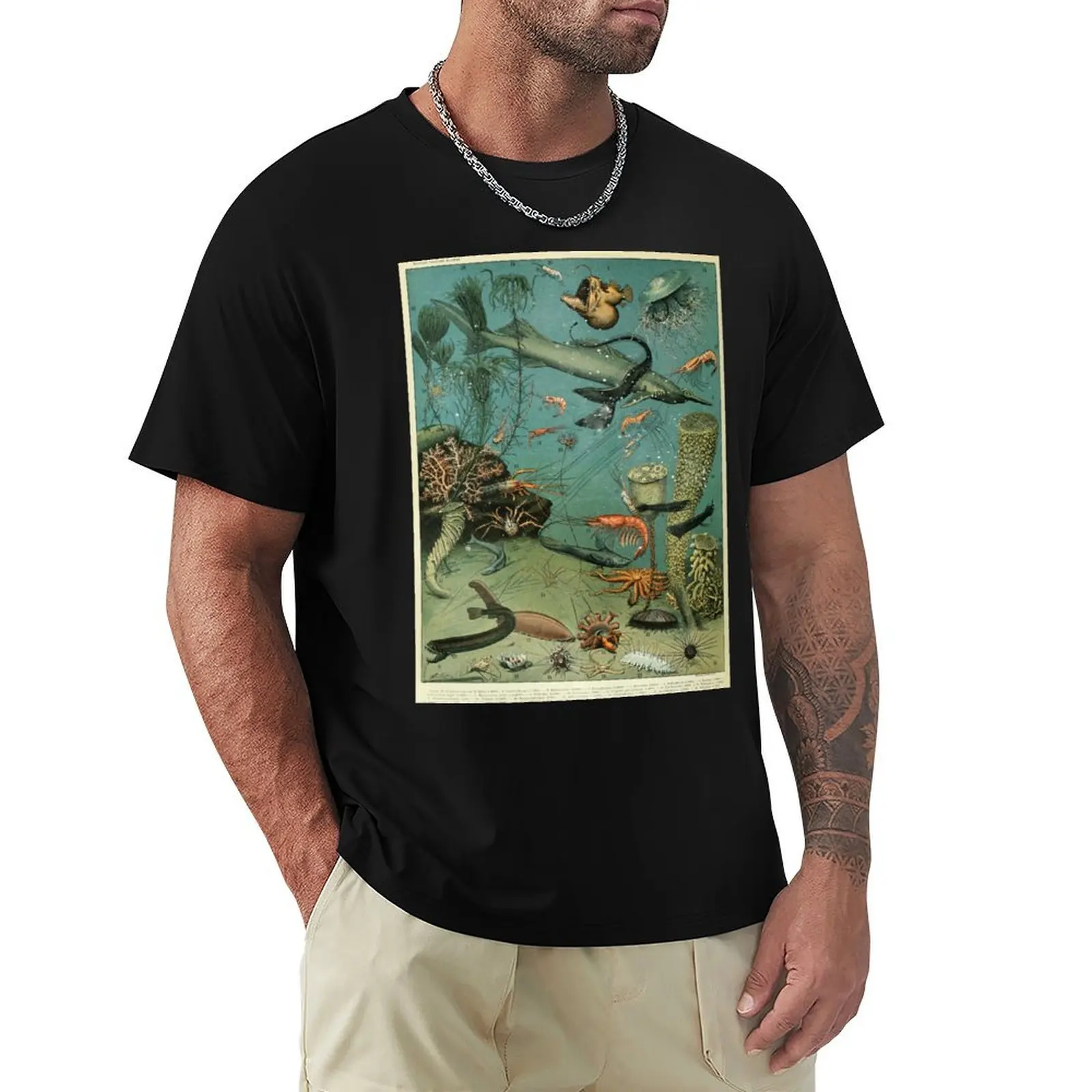 Adolphe Millot Ocean A T-Shirt Fashion Casual Short Sleeve Top