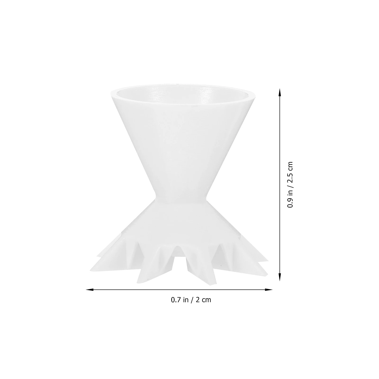 

3 Pcs White Painting Funnel Cup Split Cups for Pouring Supplies Accessories Flower Reusable Silicone Easy Clean