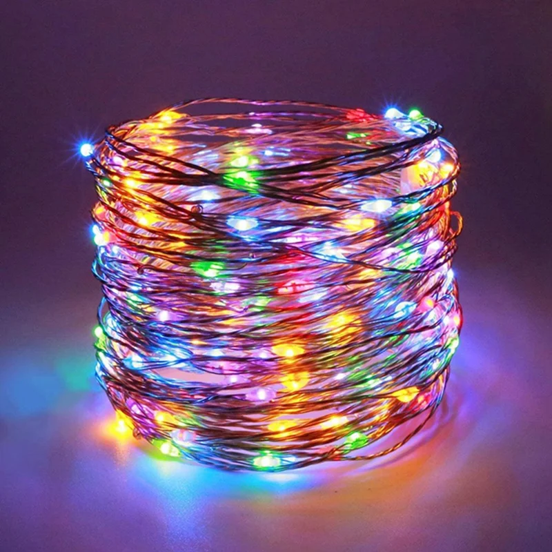 1 Pack Led Fairy Lights Battery Operated Copper Wire Starry String Lights For Christmas Bedroom Wedding Patio Indoor Decoration