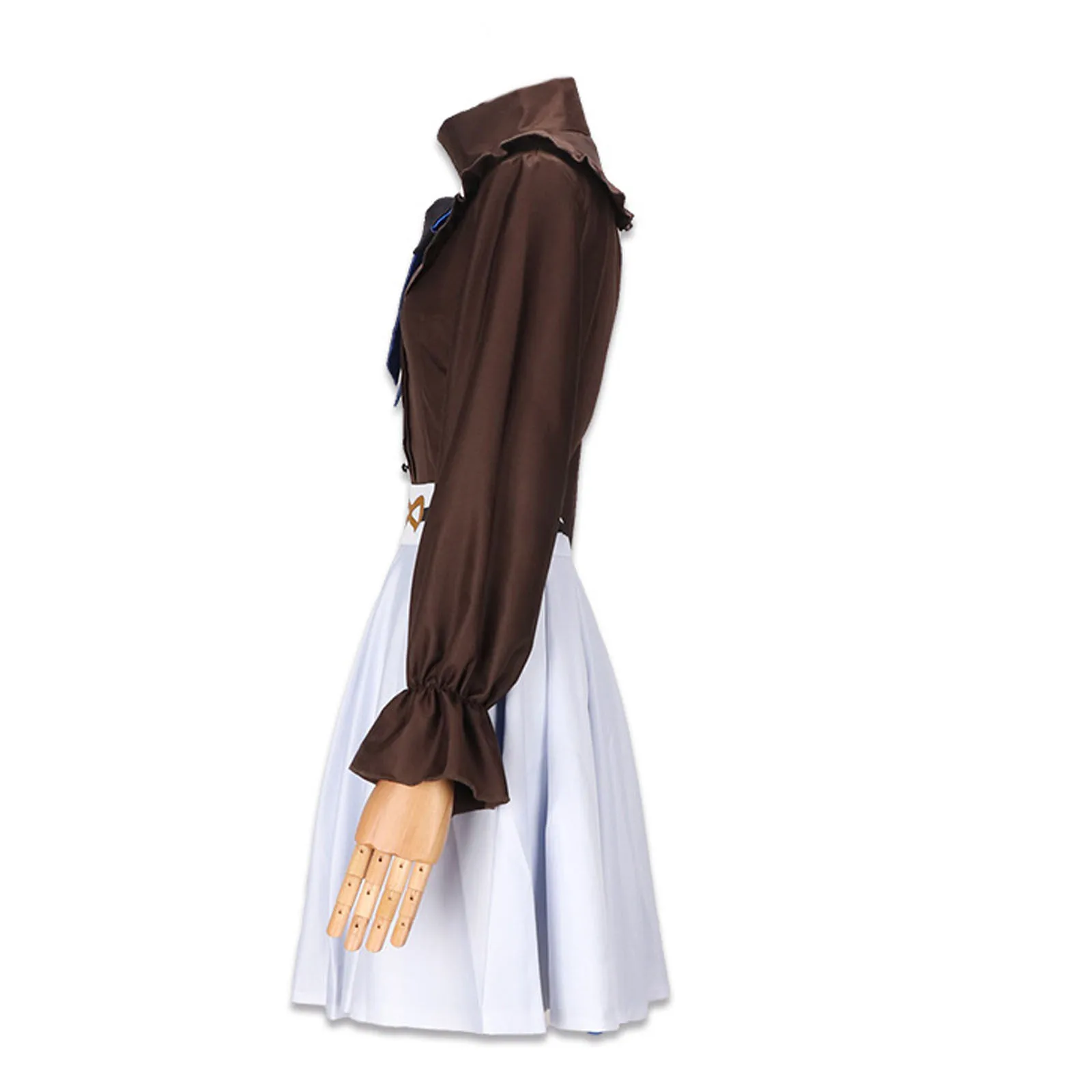 براون تأثيري التعاون الملابس العادية 2D زي الهالوين النسائي