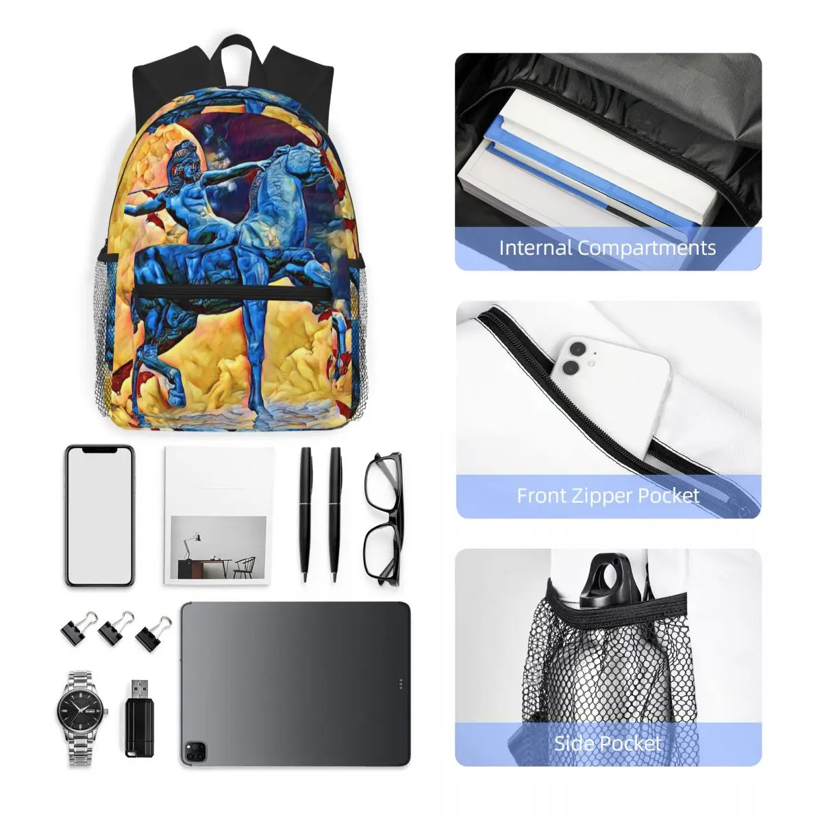 حقيبة ظهر مدرسية للطلاب من أمازونيا، حقيبة ظهر للسفر والمشي لمسافات طويلة للأولاد والبنات، حقائب كتف عصرية على الكتب #4