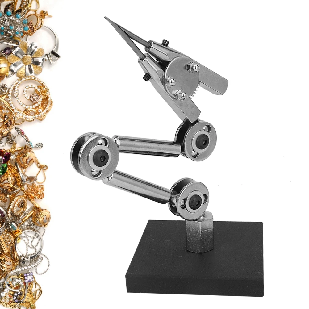 Auxiliary Welding Work Clip Jewelry Welding Fixture Table Clip Clamp Auxiliary Welding Clip for Soldering Repairing