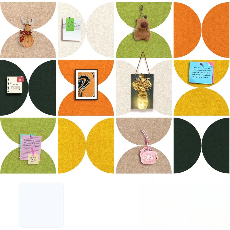 Felt Acoustic Wall Decoration Panel Tiles Soundproof Cork Bulletin Boards Sound-absorbing Foam Corcho Pared for Wall Home Decor