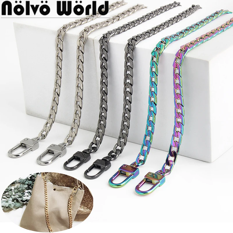 2/5/10PCS 60-100-120cm 7.5mm 10mm Adjustable Luxury Metal Bags Chain For Women Shoulder Strap Handbag Purse DIY Gift Accessories