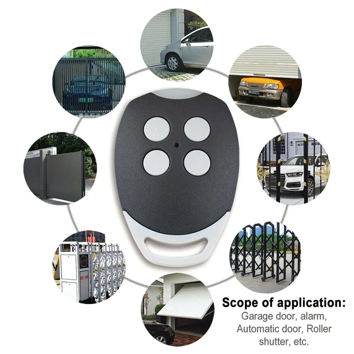 جهاز تحكم عن بعد بباب المرآب ، وحدة تحكم ببوابة ، رمز لف ، جهاز إرسال يدوي ، GOL4 ، BIXLS2 ، BIXLP2 ، BIXLG4 ، MHz