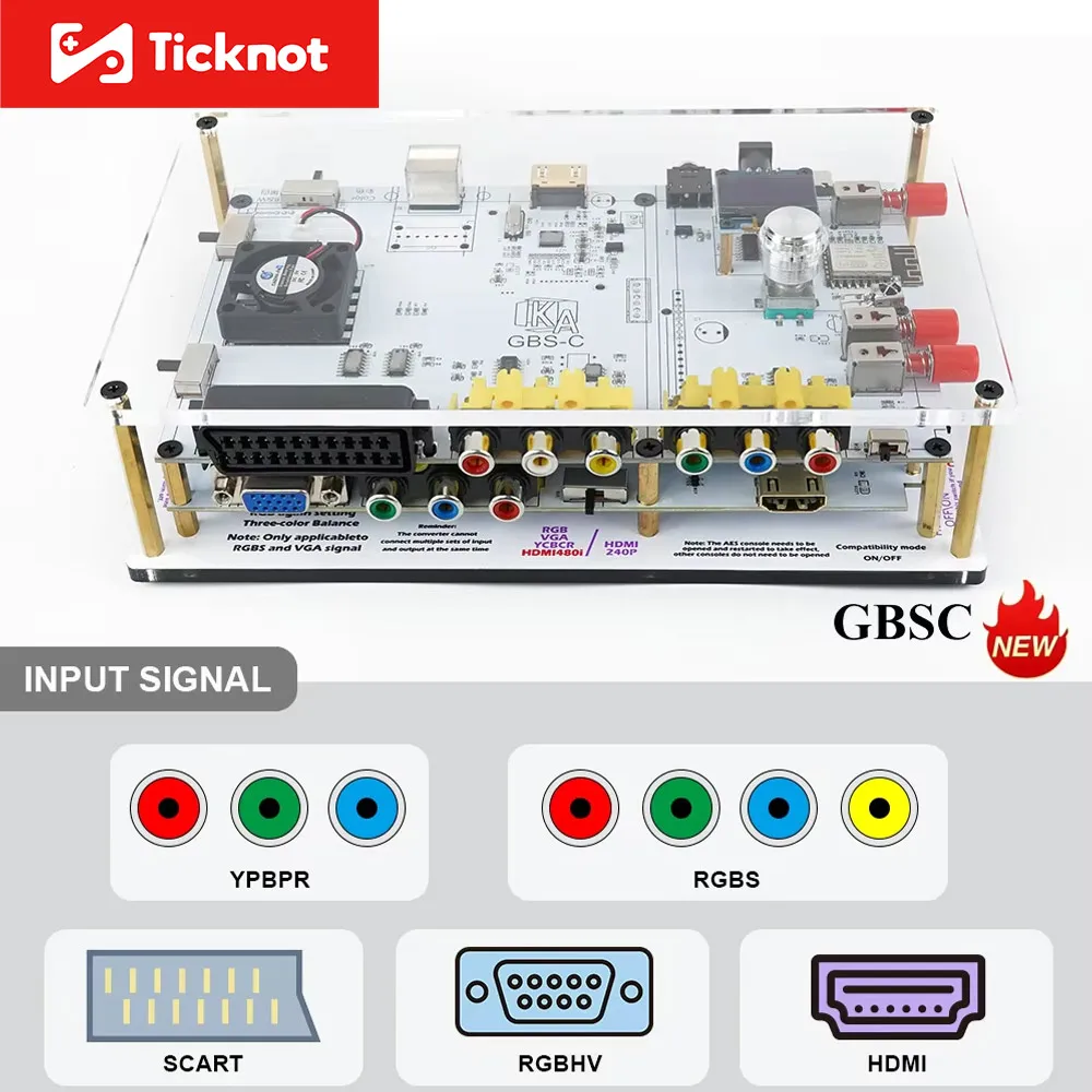 Modified GBS kontroly GBSC videó átalakító vel scart RGBS ypbpr HDMI bemeneti számára retro Csonka consoles