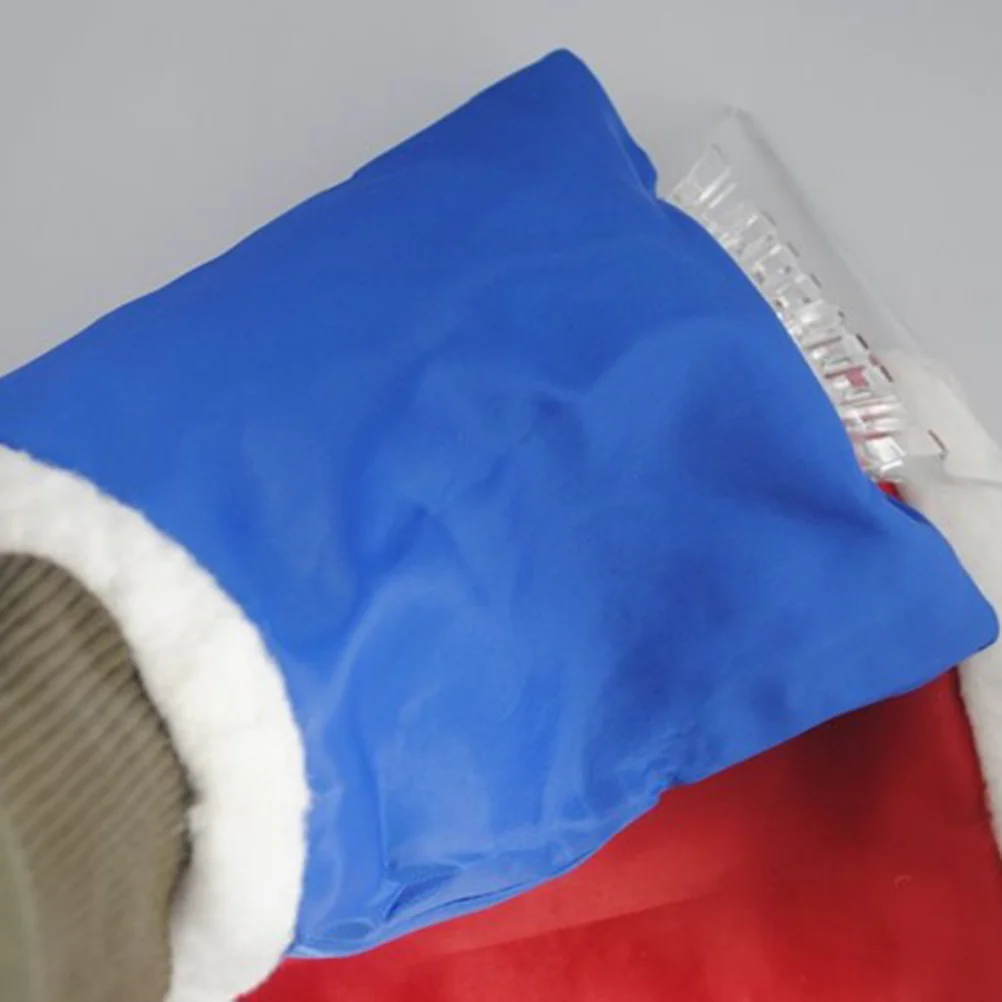 Snow Scraper For Car Blue Thick Ice Removal Tool Dual Use Glove Windshield Snow Shovel Pp Ps Material Durable Cleaning Tool